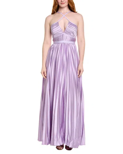 Amur Nori Halter Gown In Purple