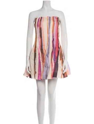 Pre-owned Amur Nylon Mini Dress In Multicolor
