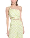 Amur Oak Crop Top In Green