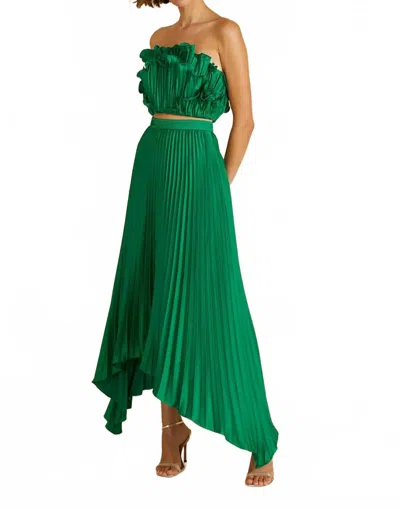Amur Olana Midi Skirt In Frog In Green