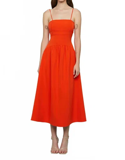 Amur Oliver Cady Midi Dress In Koi In Red