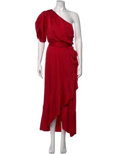 Pre-owned Amur One-shoulder Long Dress