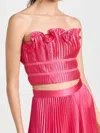 Amur Oriel Bustier Top In Dahlia Pink Fuschia In Multi