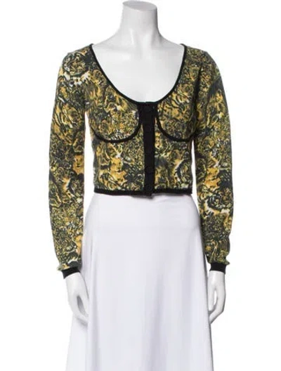 Pre-owned Amur Printed Evening Jacket In Multi