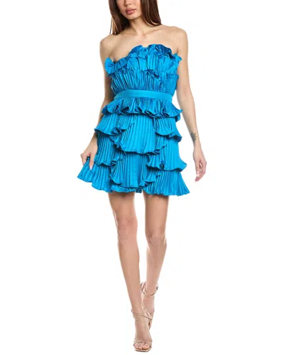 AMUR REED PLEATED SHELL MINI DRESS