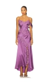 Amur Reese Cascade Lace Gown Violet Daze In Purple