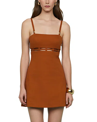 Amur Rei Twill Mini Dress In River Rock
