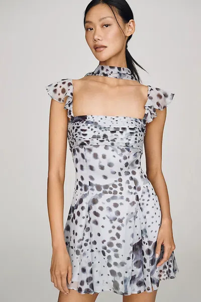 Amur Reverie Printed Mini Dress Pearl Ray In Multi