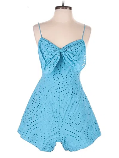 Pre-owned Amur Romper In Blue