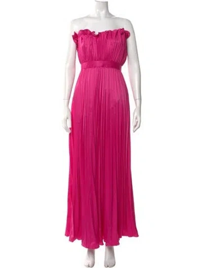 Pre-owned Amur Strapless Long Dress W/ Tags In Pink