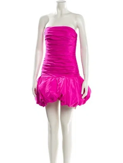 Pre-owned Amur Strapless Mini Dress W/ Tags In Pink
