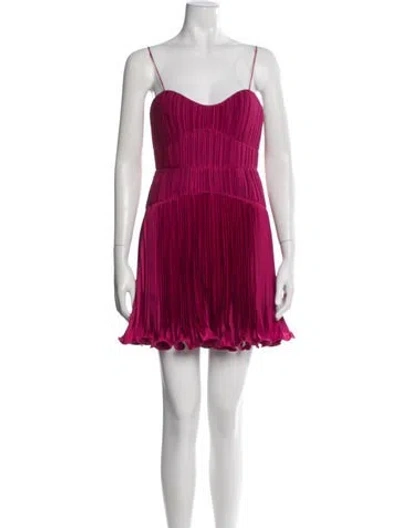 Pre-owned Amur Strapless Mini Dress W/ Tags In Pink