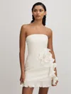 Amur Strapless Ruffle Mini Dress