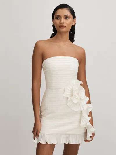 Amur Strapless Ruffle Mini Dress