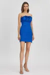 AMUR AMUR STRAPLESS RUFFLE MINI DRESS