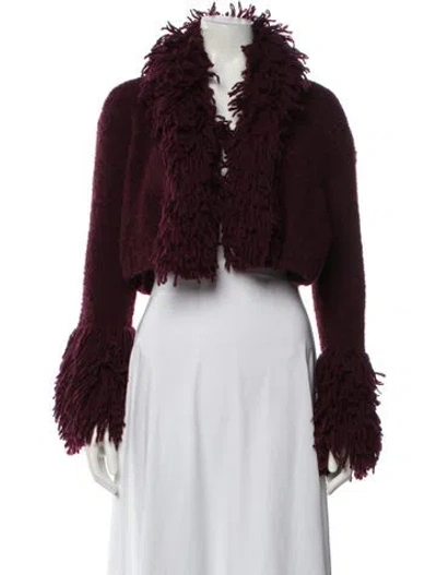 Pre-owned Amur Sweater In Burgundy