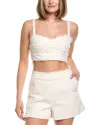 Amur Trinity Bra Top In White