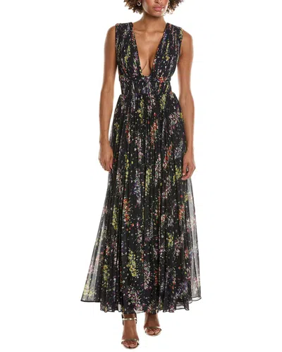 Amur Valentino Deep-v Gown In Black