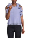 Amur Baylin Pleated Top Grape Hyacinth In Grape Hyacinth