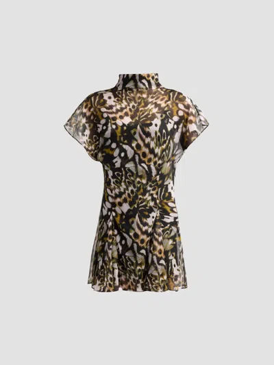 Amur Women's Evelyn Printed A-line Mini Dress In Multi