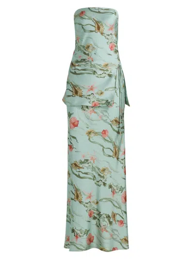 Amur Ever Tiered Maxi Dress In Blue