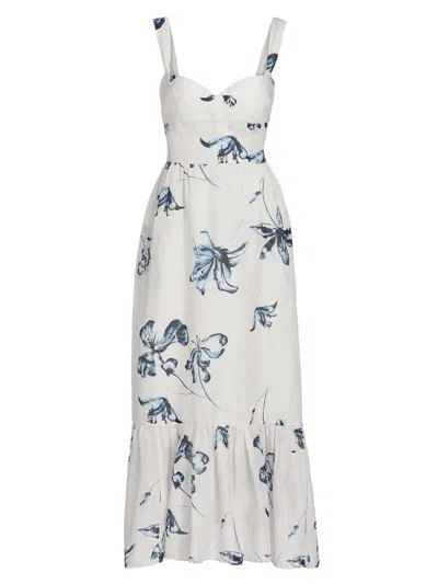 Amur Evris Ruffle Hem Dress In Multi