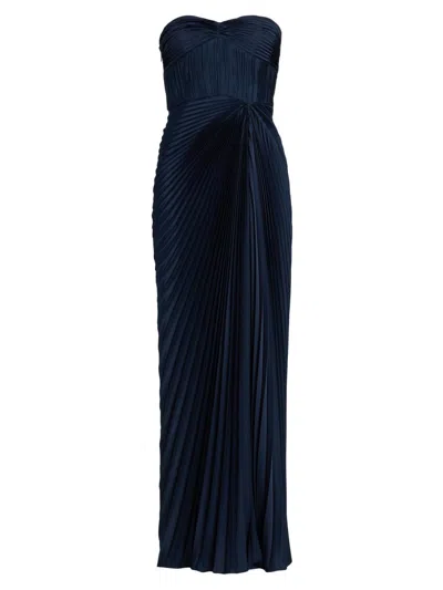 Amur Joyceann Sweetheart Gown In Blue