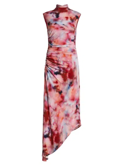 Amur Kai Printed Jersey Dress In Ethereal Clouds In Multi