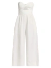 Amur Women's Lulee Bow Bodice Jumpsuit In Off White