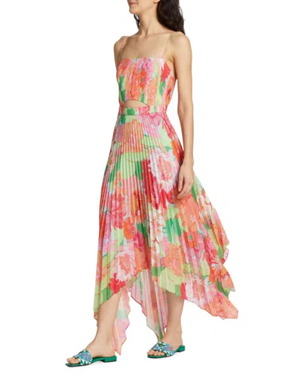 AMUR WOMEN'S PIERCE FLORAL A LINE DRESS