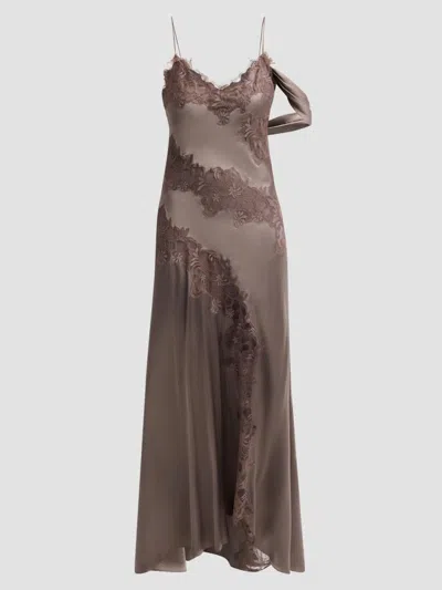 Amur Women's Reese Cascade Lace Gown In Autumn Sky