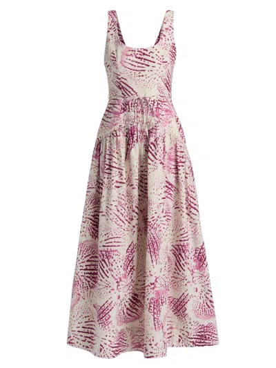Amur Salome Sleeveless Drop-waist Maxi Dress In Multi