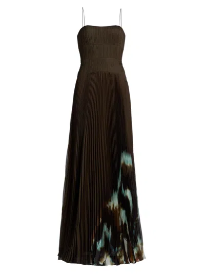 Amur Women's Sue Chiffon Drop-waist Gown