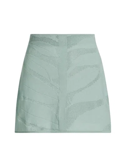 Amur Women's Xara Knit Miniskirt In Green