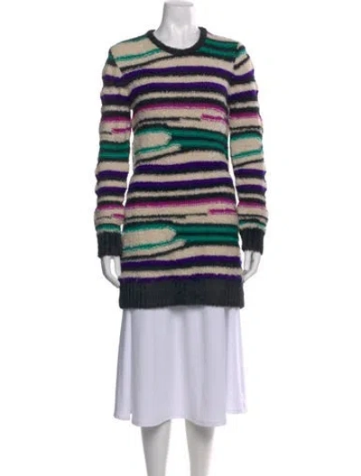 Pre-owned Amur Wool Striped Sweater In Multi