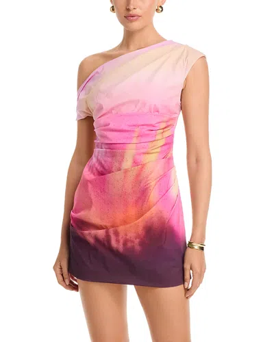 Amur Ysella Off-the-shoulder Dress In Pink