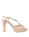 Amuri Woman Sandals Blush Size 10 Textile Fibers In Pink