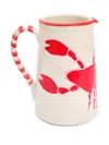 Amuse La Bouche Lobster Ceramic Jug In Neutral