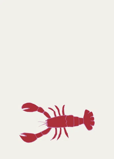 Amuse La Bouche Lobster Linen Tablecloth In Multi