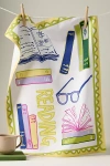 Amuse La Bouche Reading Dish Towel In Multi