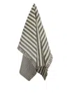 Amuse La Bouche Striped Ruffled Quilt In Green