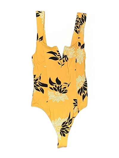 Pre-owned Amuse Society Bodysuit In Orange