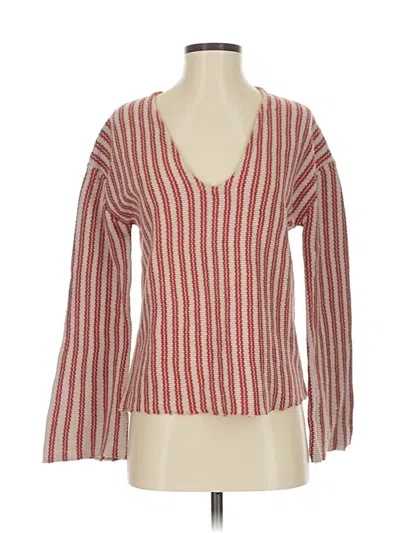 Pre-owned Amuse Society Cardigan Sweater In Red