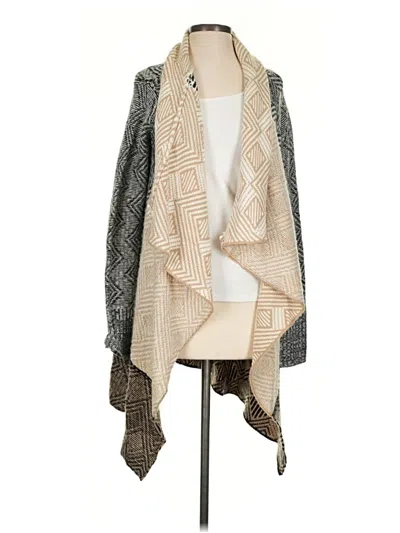 Pre-owned Amuse Society Cardigan Sweater In Tan