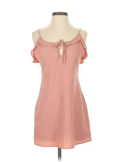 Pre-owned Amuse Society Casual Dress In Pink