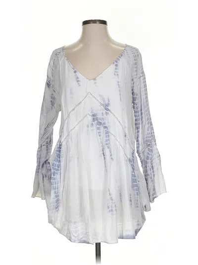 Pre-owned Amuse Society Casual Dress In White