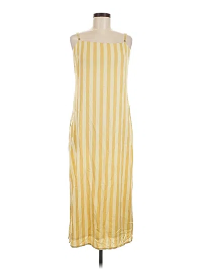 Pre-owned Amuse Society Casual Dress In Yellow