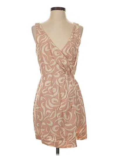 Pre-owned Amuse Society Cocktail Dress In Tan