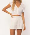 Amuse Society Comilla Woven Top In White