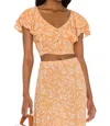 Amuse Society Find Your Light Woven Top In Sahara Sand In Multi